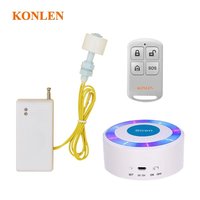 KONLEN Détecteur de fuite d'eau sans fil 433 MHz ABS avec flotteur, alarme sirène pour salle de bain et piscine, détection de niveau et de débordement
