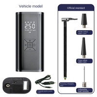 Pompe à air électrique sans fil de style pneumatique 1500 mAh 60 W 150 psi avec écran numérique pour voiture, moto, vélo, ballon