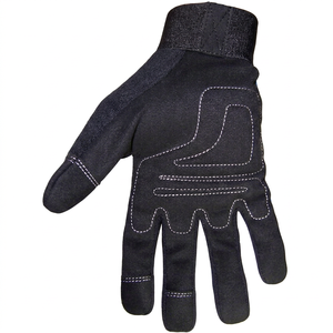 Guantes de Trabajo de Cuero Azul JNA GROUP con Puntas de Dedos Texturizadas, Muñequera Elástica, Antideslizantes, para Uso General, Grosor de 11 oz - Product Image 2