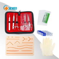 Kit de Suture Chirurgicale pour Sciences Médicales, Ensemble de Coussinets de Suture en Silicone et Outils Chirurgicaux pour Étudiants en Médecine, Kit d'Entraînement à la Suture CE/ISO