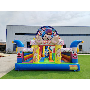 Castillo Inflable de PVC Resistente para Niños, Combo de Parque de Atracciones Inflable con Rueda de la Fortuna y Castillo Inflable para Niños - Product Image 1