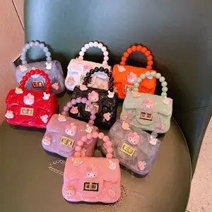 Mipurela Sac A Main Femme Benutzer definiertes PVC mit Riemen Mini Retro Jelly Bags für Kinder