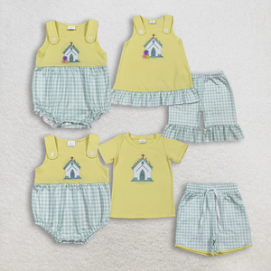 Boutique <strong>Kids</strong> Girls Spring <strong>Dress</strong> Father's Day Embroidery Daddy's Girl/Boy Duck Print Short Sleeve Smocked <strong>Dress</strong> Bubble Romper - Product Image 5