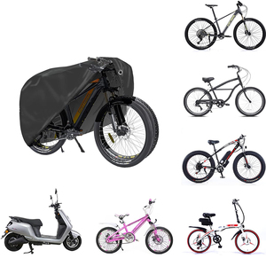 Copricicicicletta nera resistente resistente <span class=keywords><strong>impermeabile</strong></span> <span class=keywords><strong>antipioggia</strong></span> protezione da sole antivento per uso esterno su <span class=keywords><strong>moto</strong></span> elettriche - Product Image 4