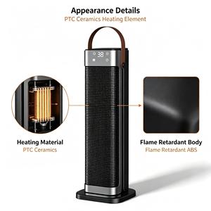 Ventilateur Chauffant Électrique en Céramique PTC de Classe A à Prix Réduit pour la Maison et le Jardin, <span class=keywords><strong>Silencieux</strong></span> - Product Image 2
