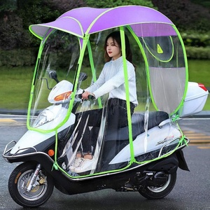 Paraguas de Viaje Manual Clásico, Universal, Completamente Cerrado, Impermeable, para Motocicleta y Scooter Eléctrico, Tela de Nailon 190T, Personalizable - Product Image 6