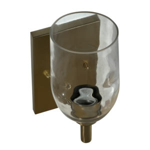 Tocador de baño individual al por mayor con vidrio transparente alargado para sala de estar Lámpara decorativa interior lámparas de pared de estilo lujoso - Product Image 1