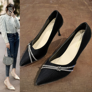 Zapatos de Mujer Franceses Primavera-Verano 2026, Diseño Formal Elegante de Alta Gama con Punta en Pico, Tacón Delgado, Duraderos y Resistentes - Product Image 3