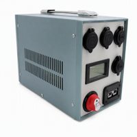 Boîte à batterie portable, station d'alimentation 12V/24V avec interrupteur de batterie 50A, chargeurs USB pour voiture, prises de voiture, connecteurs Anderson DAMAVO