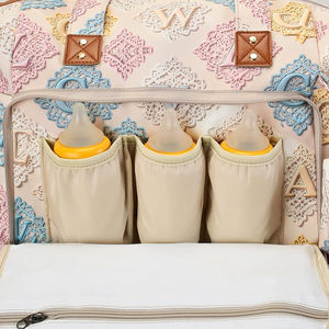 Tas Popok Oxford Kapasitas Besar Anti Air, Tas Serbaguna Modis untuk Ibu dengan Ritsleting - Product Image 3