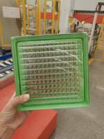 Blocs de verre creux JingHua Green 190x190x80mm, haute transmission lumineuse, briques plates modernes pour la construction, salle de bain, hôtel, ne se décolore jamais 1