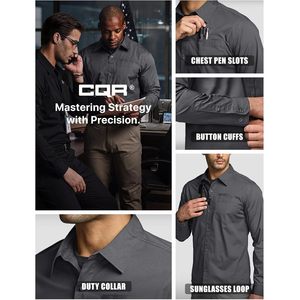 เสื้อเชิ้ตแขนยาวผู้ชายแบบยุทธวิธี ผ้าริปสตอป ระบายอากาศ แห้งเร็ว สำหรับเดินป่าและกิจกรรมกลางแจ้ง - Product Image 5