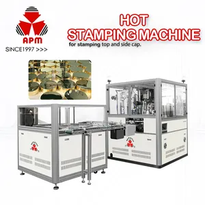 Высокоскоростная Автоматическая коммерческая машина для горячей штамповки фольги, машина для горячего тиснения для крышки