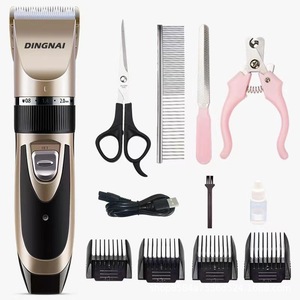 Tondeuse à cheveux électrique rechargeable Dingnai Gold pour toilettage des animaux de compagnie avec lames et accessoires - Product Image 1