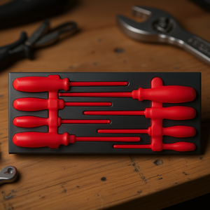 519 M 324HAV <b>Tool</b> Storage Set Red Screwdrivers Organized Tray - Product Image 3