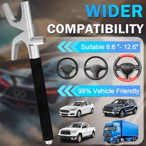 Serrure de <span class=keywords><strong>volant</strong></span> de voiture <span class=keywords><strong>antivol</strong></span> à 3 touches avec poignée télescopique Pédale en acier Dispositif de sécurité pour voiture - Product Image 4