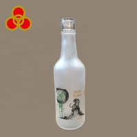 Bouteille de liqueur en verre transparent 750ml, pour cognac, bonne qualité, vente en gros