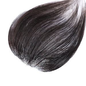 ผมหนาด้านหน้าผมปลอมเนื้อบางเป็นฐานลูกไม้ฝรั่งเศส<span class=keywords><strong>สี</strong></span>1B ดีไซน์ผม7x10ท็อปเปอร์อินเดีย - Product Image 1