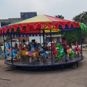 Carrusel Portátil para Parque de Atracciones, Remolcable, para Niños y Adultos, Juego Infantil al Aire Libre, Carrusel de Caballos en Venta - Product Image 4