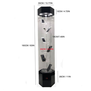 Hiện đại thân thiện với môi Acrylic hiển thị tủ cho đồ trang sức và nước hoa khóa tính năng bao gồm - Product Image 4