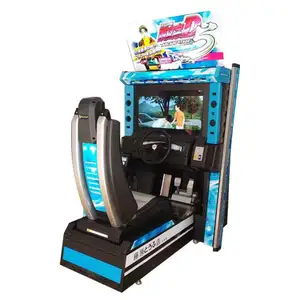 Simulator Game mobil balap, mesin Video Game mobil dioperasikan koin untuk anak, peralatan taman hiburan, pertunjukan balap, Arcade
