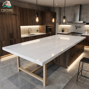 Losa de Mármol Blanco Puro de Lujo con Vetas Grises Claras, Piedra Natural Pulida para Paredes, Pisos, Encimeras, Proyectos de Hoteles y Villas - Product Image 2