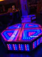 Plate-forme de danse de pôle de scène Led pour soirée de danse de pub