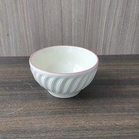 Service de vaisselle en porcelaine style français, luxe léger et créatif, assiettes à soupe profondes réutilisables et bols créatifs en forme de chapeau de paille pour la maison et les hôtels