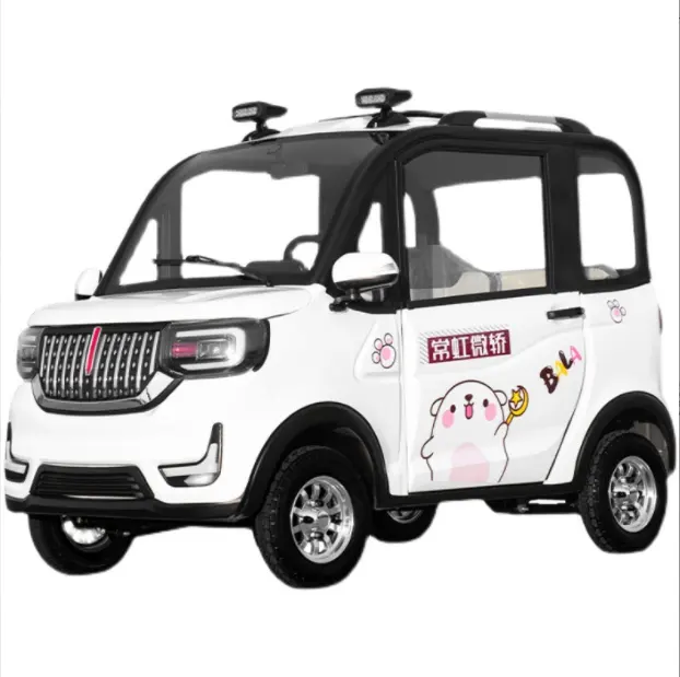 2022 mini smart electric vehicle four-wheeled sightseeing car low speed four-seat elderly electric hybrid with fan