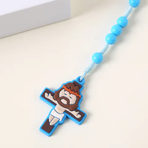 Tinh Tế Mặt Dây Chuyền Làm Bằng Tay Công Giáo Mân Côi Mặt Dây Chuyền Cho Trẻ Em Chéo Madonna Thiên Thần Chúa Giêsu Quà Tặng - Product Image 6