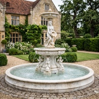 Sculptures de fontaine en marbre naturel de style européen sculptées à la main, fontaine d'eau, statue pour la décoration extérieure des jardins et des propriétés