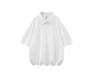 Custom Logo Casual Loose Short Sleeve Polo Shirt