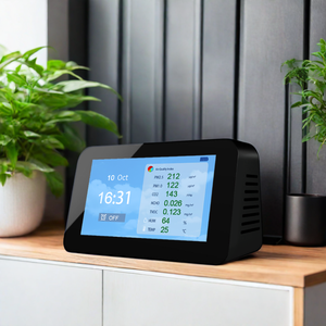 Dienmern Moniteur de qualité de l'air portable <span class=keywords><strong>Nouveau</strong></span> PM2.5 CO2 HCHO Détecteur AQI Formaldéhyde <span class=keywords><strong>Compteur</strong></span> de pollution atmosphérique PM1.0 PM10 Analyseurs de <span class=keywords><strong>gaz</strong></span> - Product Image 4