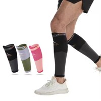 Protège-jambes sport avec logo personnalisé Manchon de compression pour mollet Chaussettes sans pied pour jeune homme Football