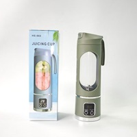 Mini Blender Draagbare Blender Mini Verse Fruitpers Handmatige USB TYPE-C Oplaadbare Blender