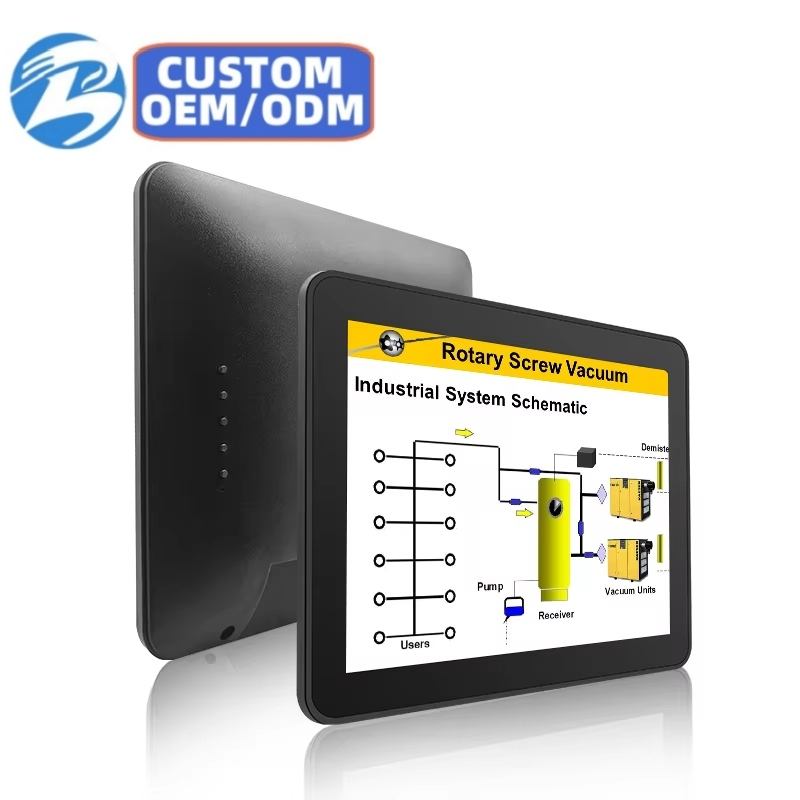 9.7 Inch IPS1024*768 Ip65 Panel Touch/non-touch VESA Wall Mount Plastic case Industrial Lcd Monitor