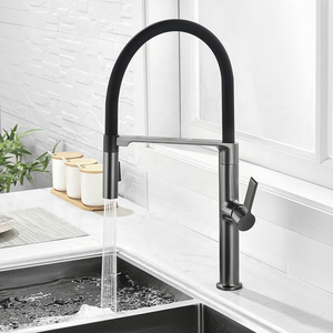 Robinet mitigeur chaud et froid pour évier de cuisine d'hôtel Robinet de lavabo à une poignée en laiton - Product Image 2