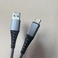 Cable USB 3.0 a Tipo-C Personalizable de 1 m, con Malla de Nailon Metálica, Carga Rápida de 5 A para Cámara, Impresora, Computadora, Auriculares y Escáner