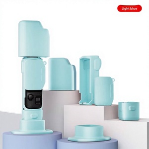 Logo/emballage personnalisés disponibles : Étui de protection en silicone pour caméra d'<span class=keywords><strong>action</strong></span> Insta360 Luna, ultra souple, antichoc, accessoire de base - Product Image 1