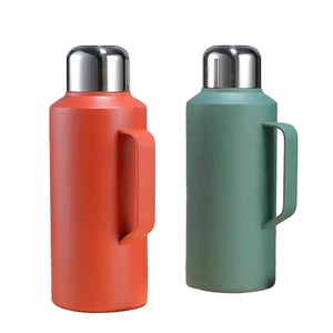 <b>Large</b> Capacity Wholesale Double Wall Stainless Steel 1000ml Outdoor Vacuum Travel <b>Flask</b> With Handle And Lids - Product Image 1