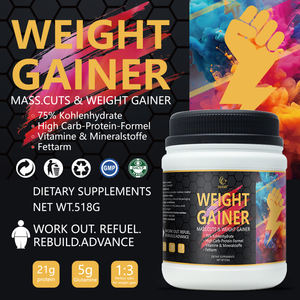Suplemento para Aumentar Masa Muscular Weight Gainer 518G - Fórmula Alta en Carbohidratos y Proteínas, Baja en Grasas con Vitaminas y Minerales para el Desarrollo Muscular - Product Image 2