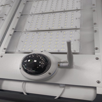 Puces LED SMD Bridgelux, montage mural LED 100W 120W 150W IP66, lampadaire solaire, batterie LiFePO4, caméra