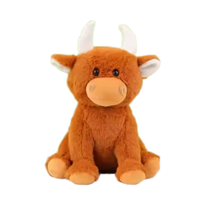 Peluche géante personnalisée en forme de <span class=keywords><strong>vache</strong></span> des Highlands, super douce, en fil épais, pour bébés et enfants, rembourrée en coton PP - Product Image 1