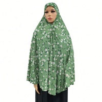 Khimar long pour femmes et jeunes filles musulmanes, Hijab islamique une pièce, Série Amira Fashion à petits motifs floraux, style Thaï Malais Dubaï, Vente CHAUDE