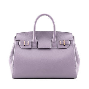 Bolso de mano grande con textura de lichi para mujer, bolsa de mano de cuero PU de diseño clásico de lujo - Product Image 2