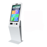 Borne de billetterie libre-service 43 "pouces Station de travail PC à écran tactile avec caméra, imprimante, lecteur de carte, scanner