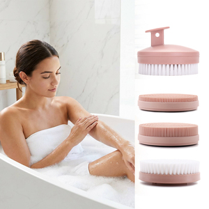 Exfoliante Corporal Suave y Limpiador Profundo, Cepillo de Baño de Silicona para Spa <span class=keywords><strong>en</strong></span> Casa con 4 Cabezales de Cepillo Reemplazables - Product Image 1