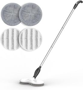 Limpiador de Pisos de Madera Portátil, Ecológico y Autopropulsado, Mopa Eléctrica Inalámbrica con Rociador Giratorio de Acero Inoxidable - Product Image 1
