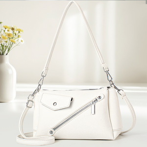 2026 Popular Women's PU <b>Square</b> Shape Zipper Closure Tassel Multifunctional Shoulder Tote Bag Polyester Lining for Daily Matching - Product Image 4
