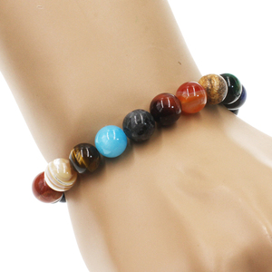 10mm Solar System Planet Natural Stone <strong>Bracelet</strong> Beads Agate Crystal <strong>Amethyst</strong> Healing Energy Stone <strong>Bracelet</strong> - Product Image 3